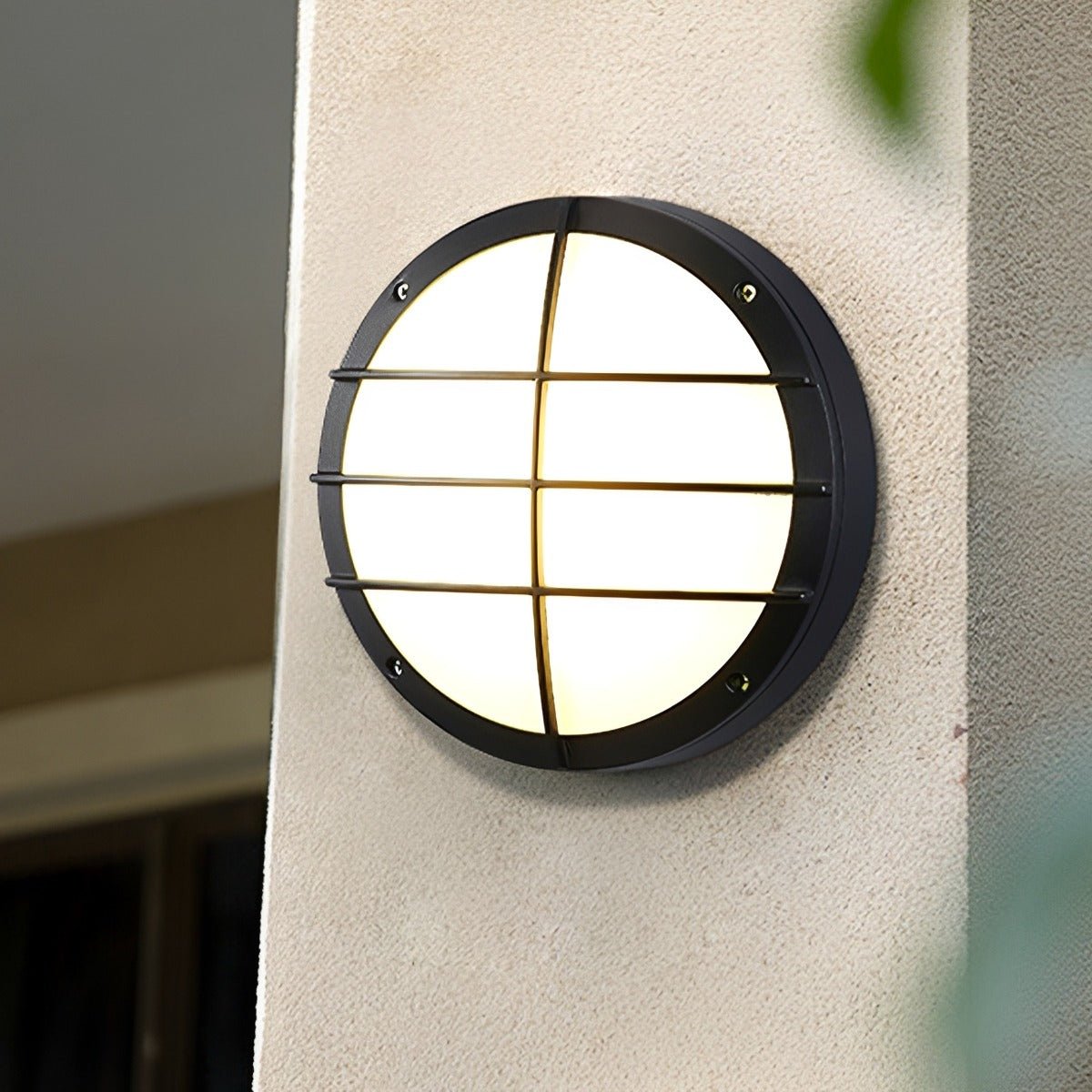 Waterproof Outdoor LED Round Porch Light Exterior Wall Lights - Flyachilles