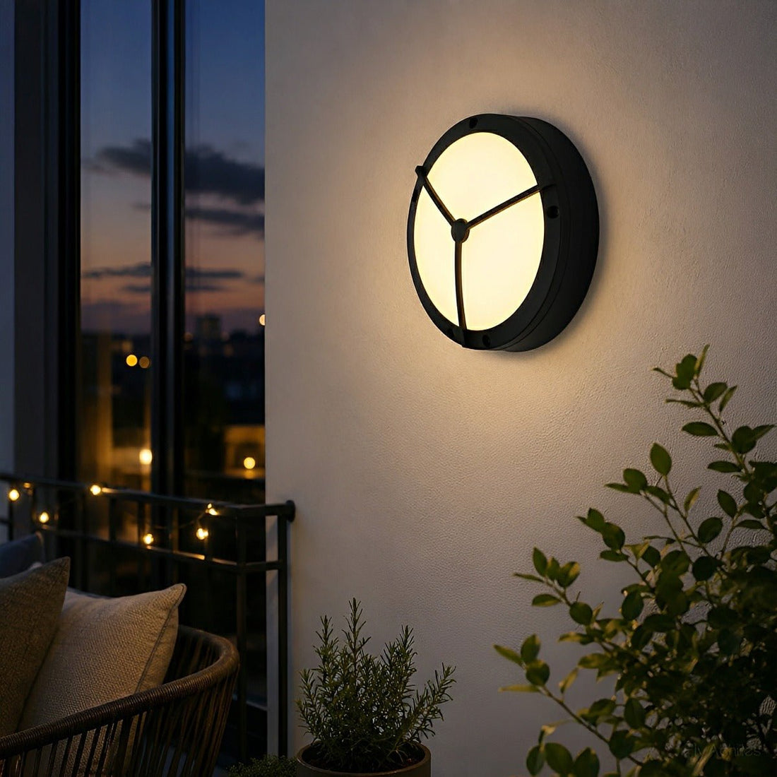 Waterproof Outdoor LED Round Porch Light Exterior Wall Lights - Flyachilles