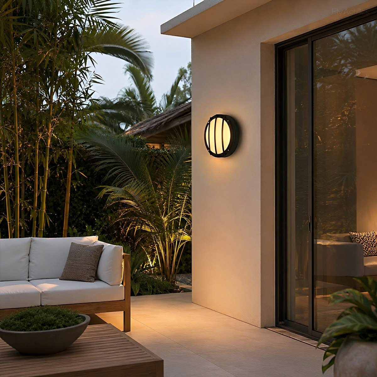 Waterproof Outdoor LED Round Porch Light Exterior Wall Lights - Flyachilles