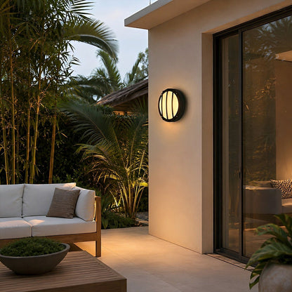 Waterproof Outdoor LED Round Porch Light Exterior Wall Lights - Flyachilles