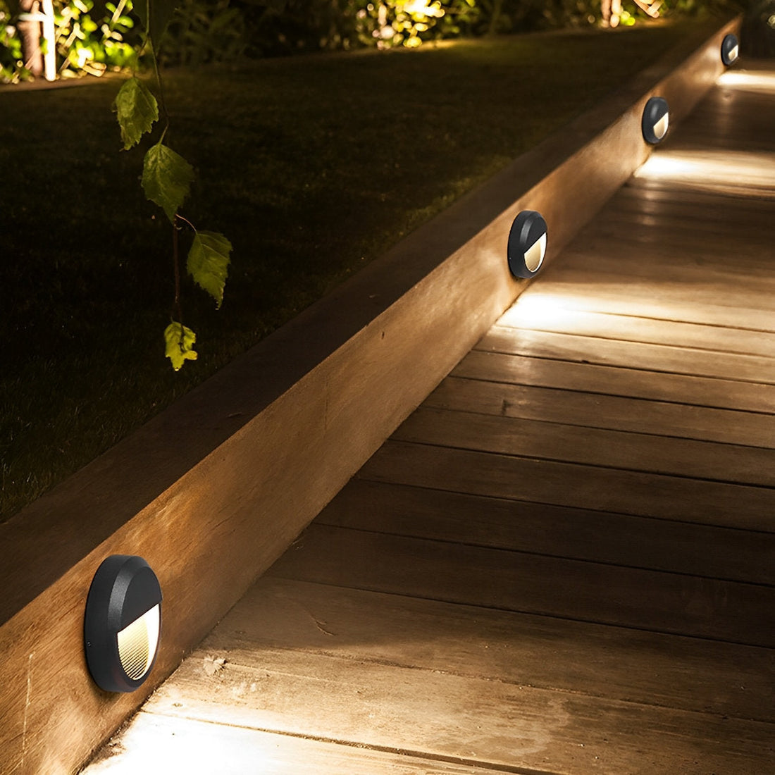 Waterproof Outdoor LED Step Lights Corner Lamp for Villa Courtyard Garden - Flyachilles