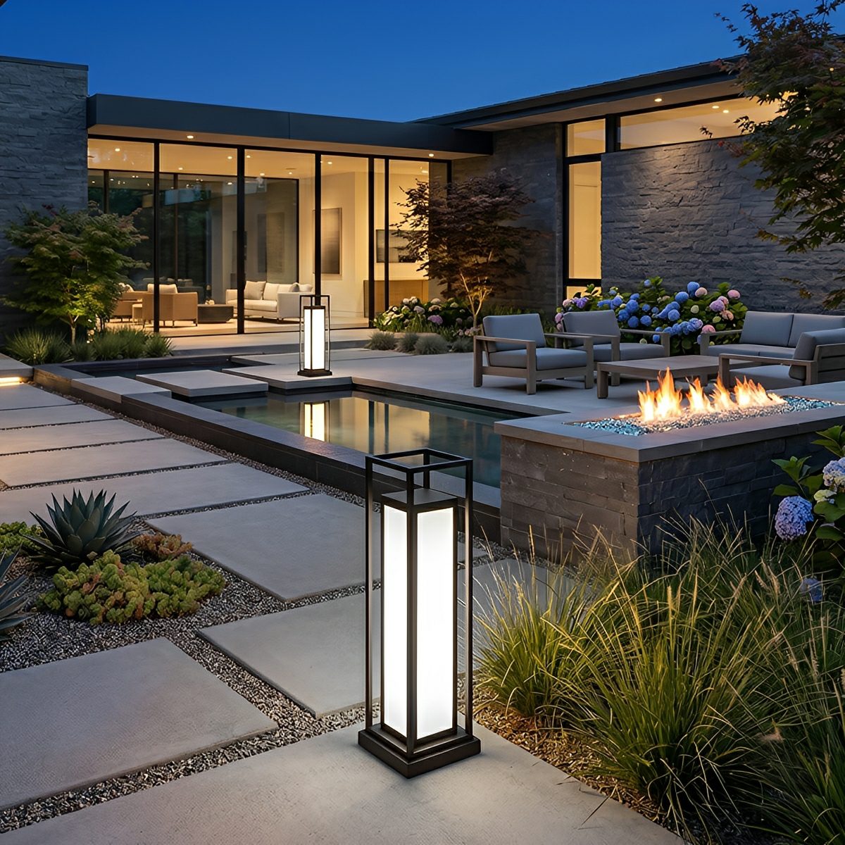 Waterproof Outdoor Post Lights LED Garden Lights Deck Light - Flyachilles
