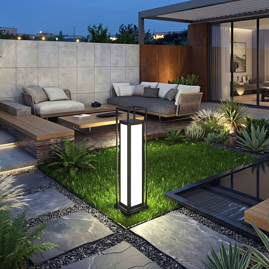 Waterproof Outdoor Post Lights LED Garden Lights Deck Light - Flyachilles