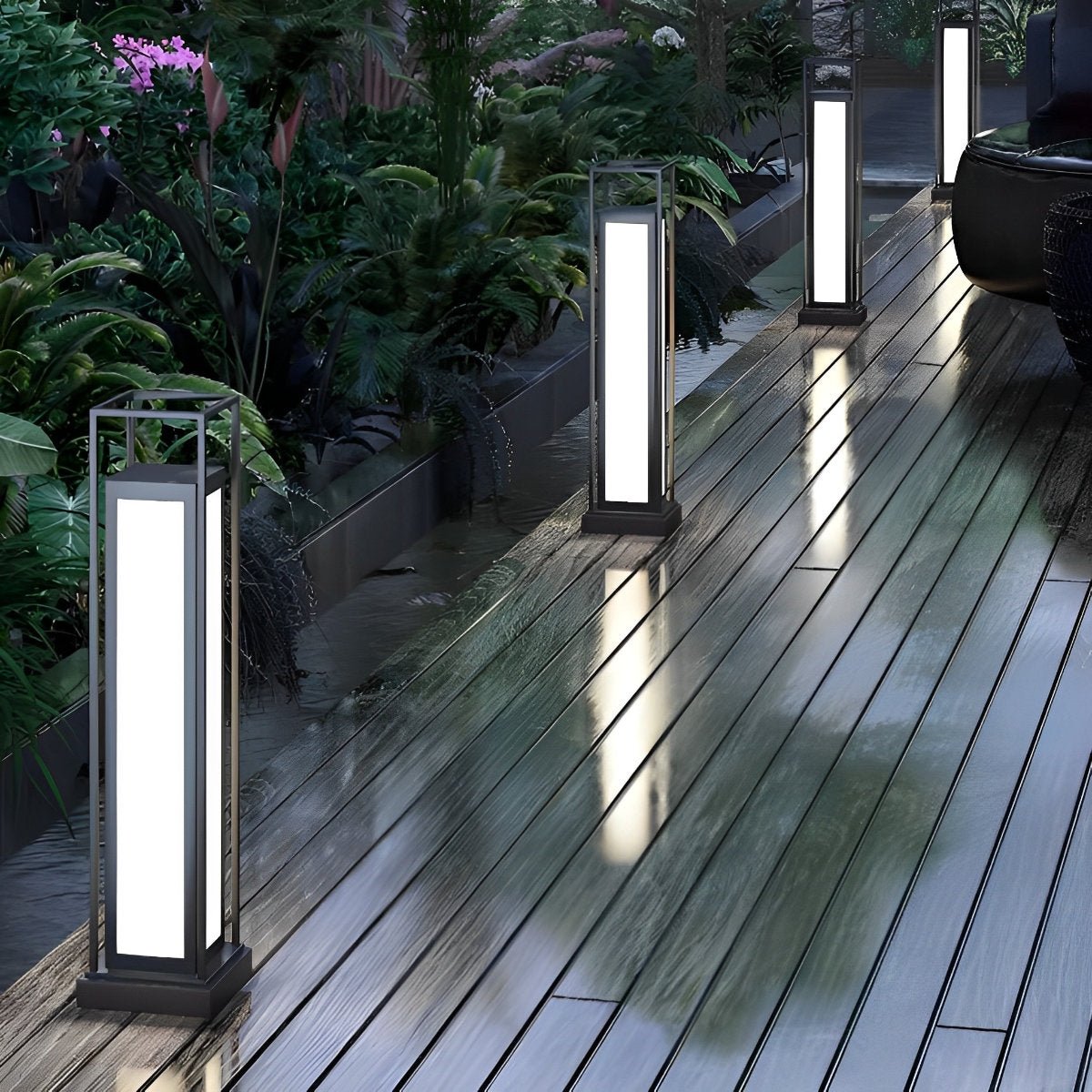 Waterproof Outdoor Post Lights LED Garden Lights Deck Light - Flyachilles