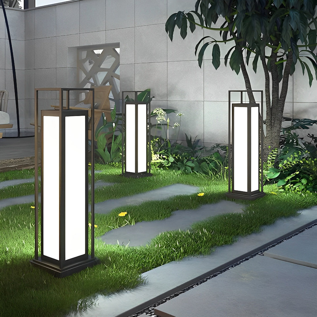 Waterproof Outdoor Post Lights LED Garden Lights Deck Light - Flyachilles