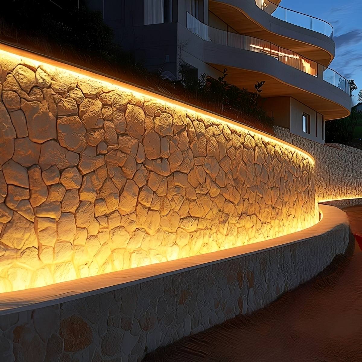 Waterproof Outdoor Recessed LED Linear Light Flexible Wall Washer DC24V - Flyachilles