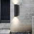 Waterproof Outdoor Rectangular Up and Down Dimmable Exterior Wall Lights - Flyachilles