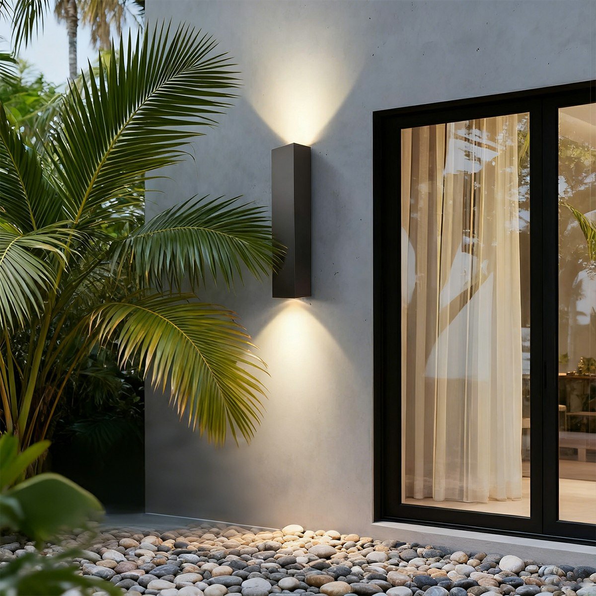Waterproof Outdoor Rectangular Up and Down Exterior Wall Lights - Flyachilles