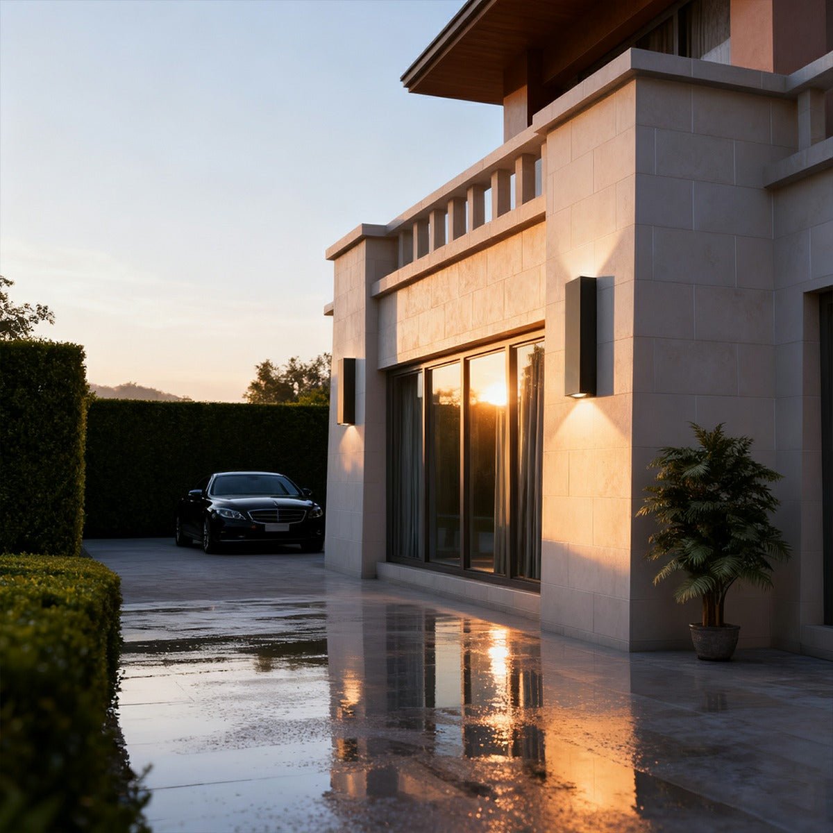 Waterproof Outdoor Rectangular Up and Down Exterior Wall Lights - Flyachilles