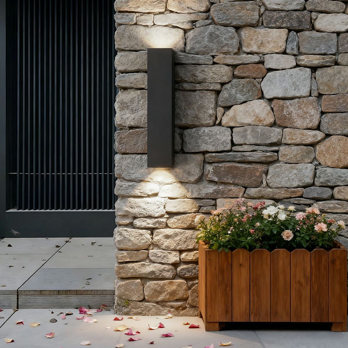 Waterproof Outdoor Rectangular Up and Down Exterior Wall Lights - Flyachilles