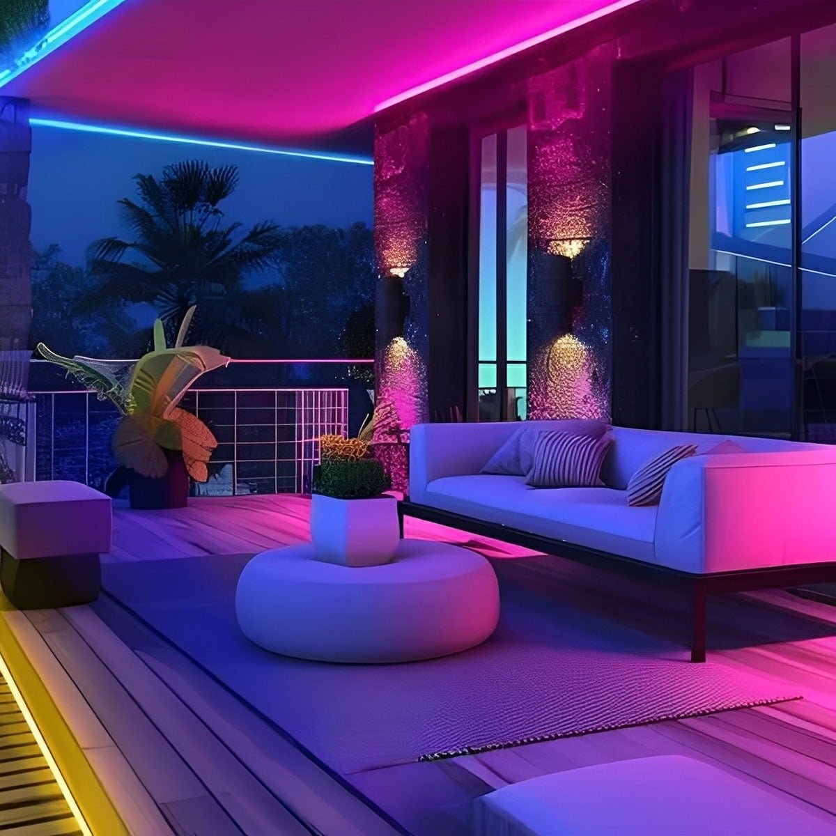 Waterproof Outdoor RGB Recessed Flexible LED Linear Light - Flyachilles