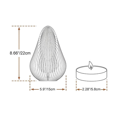 Waterproof Outdoor Steel Tulip Tea - Light Candleholders - Flyachilles