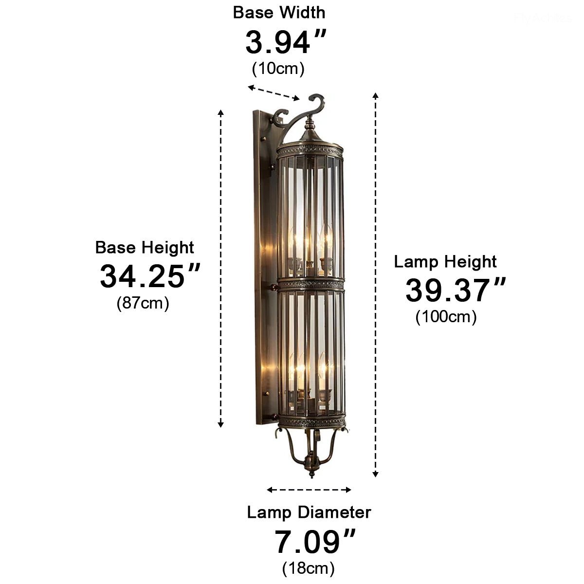 Waterproof Outdoor Vintage Mid Century LED Porch Light Wall Lights - Flyachilles