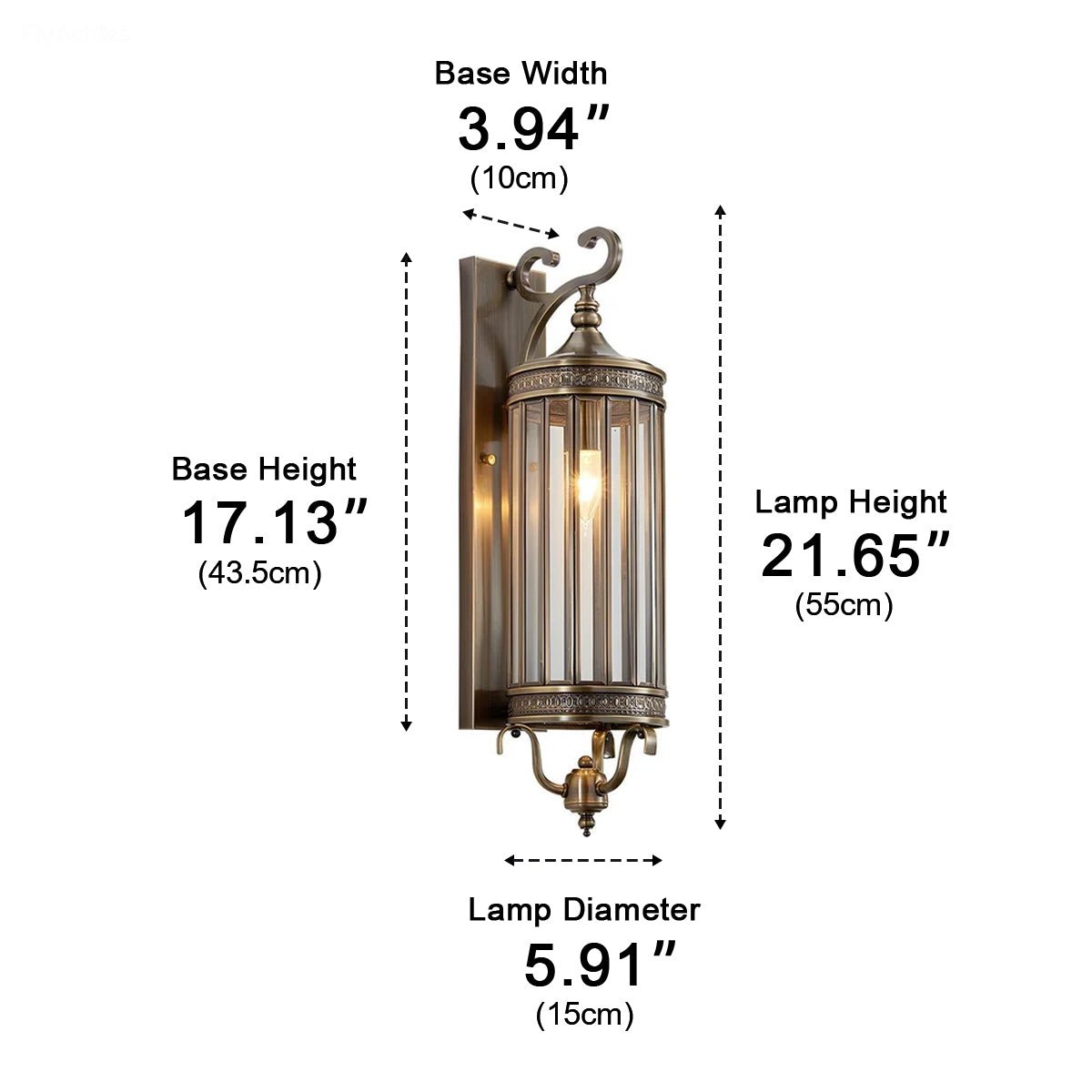 Waterproof Outdoor Vintage Mid Century LED Porch Light Wall Lights - Flyachilles