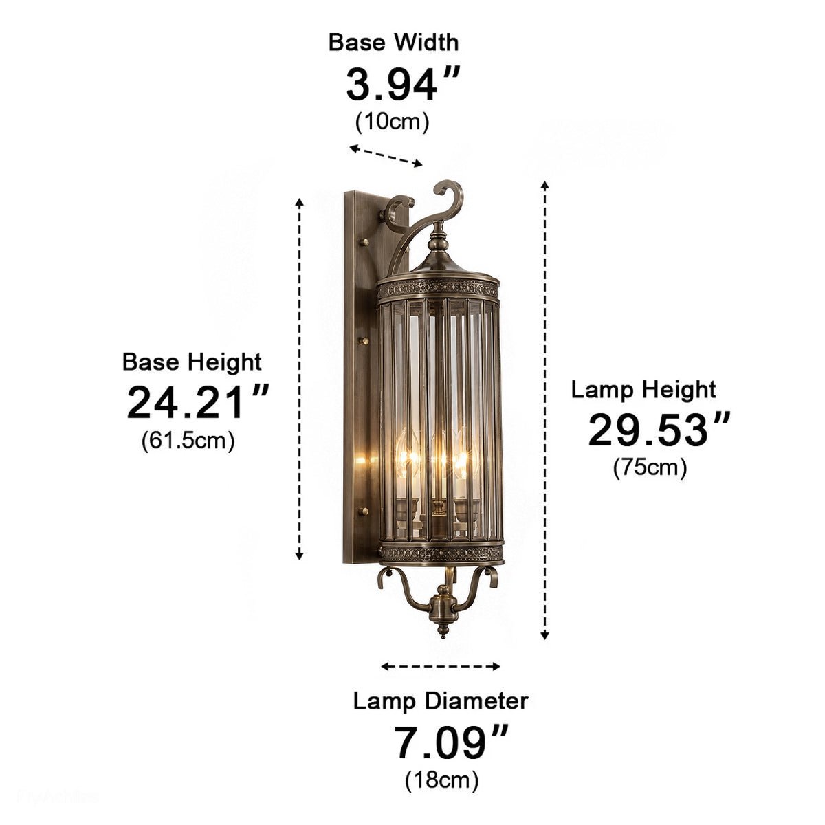 Waterproof Outdoor Vintage Mid Century LED Porch Light Wall Lights - Flyachilles