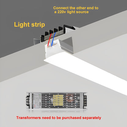 Waterproof Recessed Silicone 24V Modern Flexible LED Strip Lights Linear Light 197&