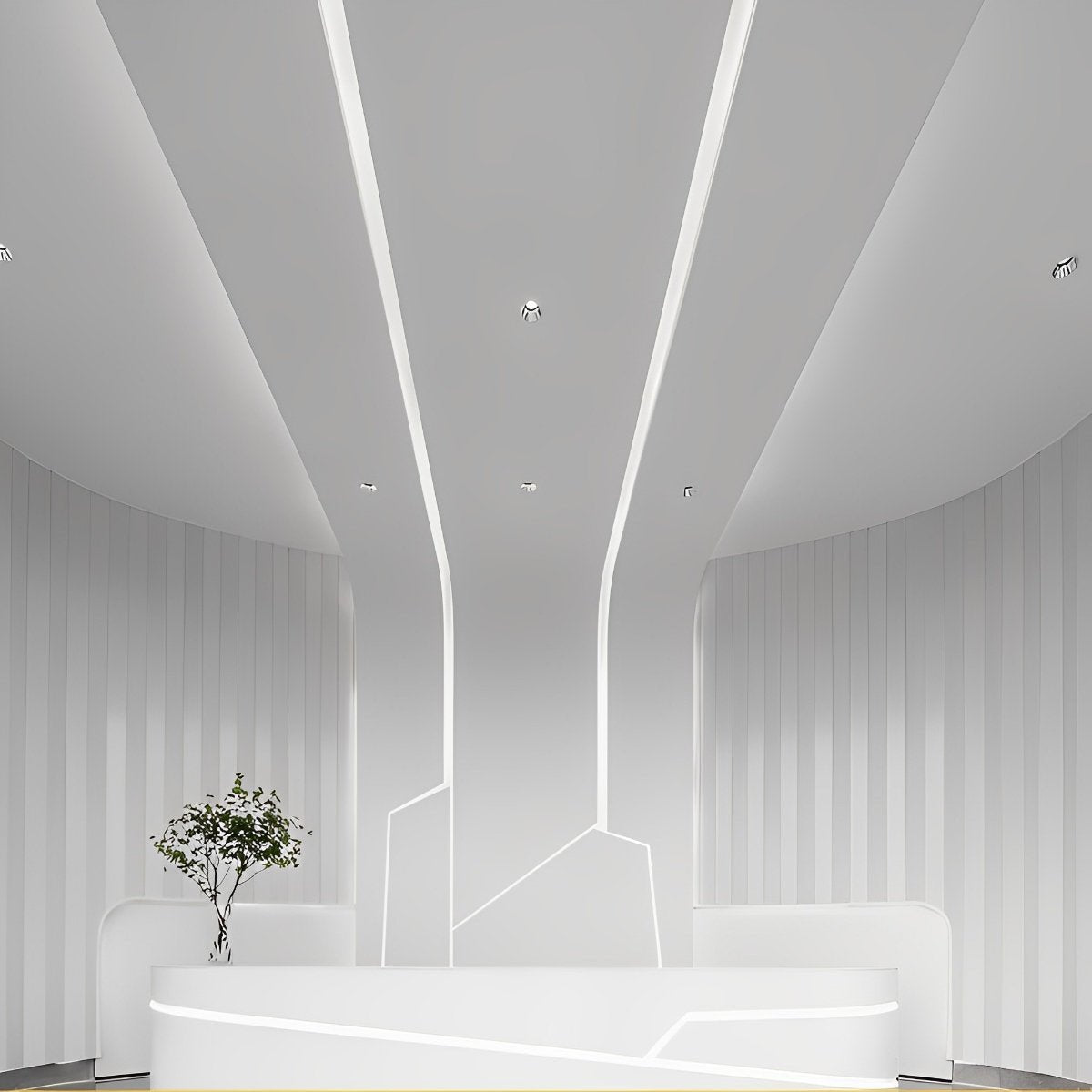 Waterproof Recessed Silicone 24V Modern Flexible LED Strip Lights Linear Light 197&