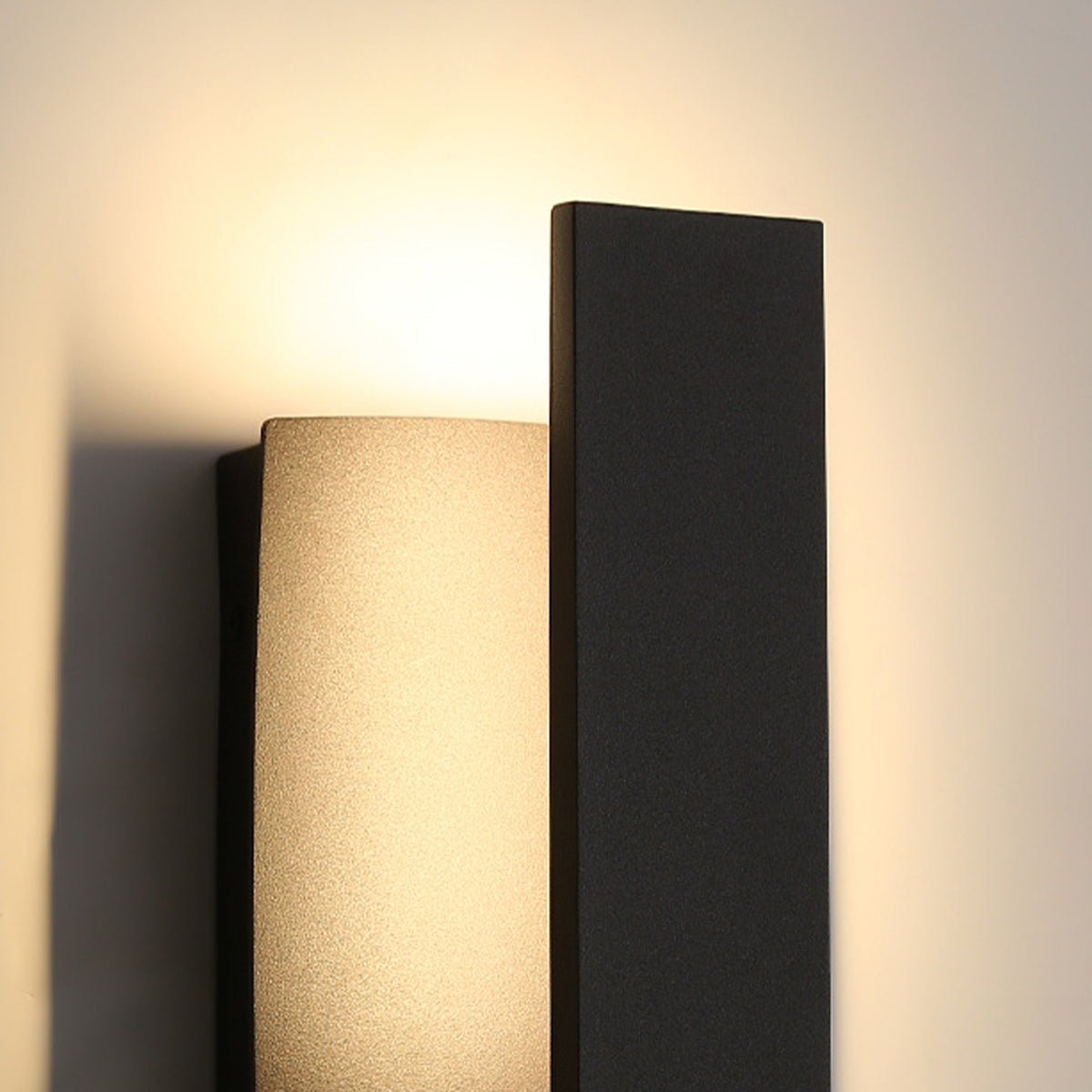 Waterproof Rectangle Black LED Outdoor Wall Sconces - Flyachilles