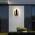 Waterproof Rectangle Black LED Outdoor Wall Sconces - Flyachilles