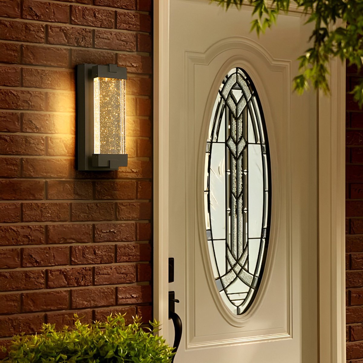 Waterproof Rectangle Crystal LED Outdoor Wall Sconces - Flyachilles