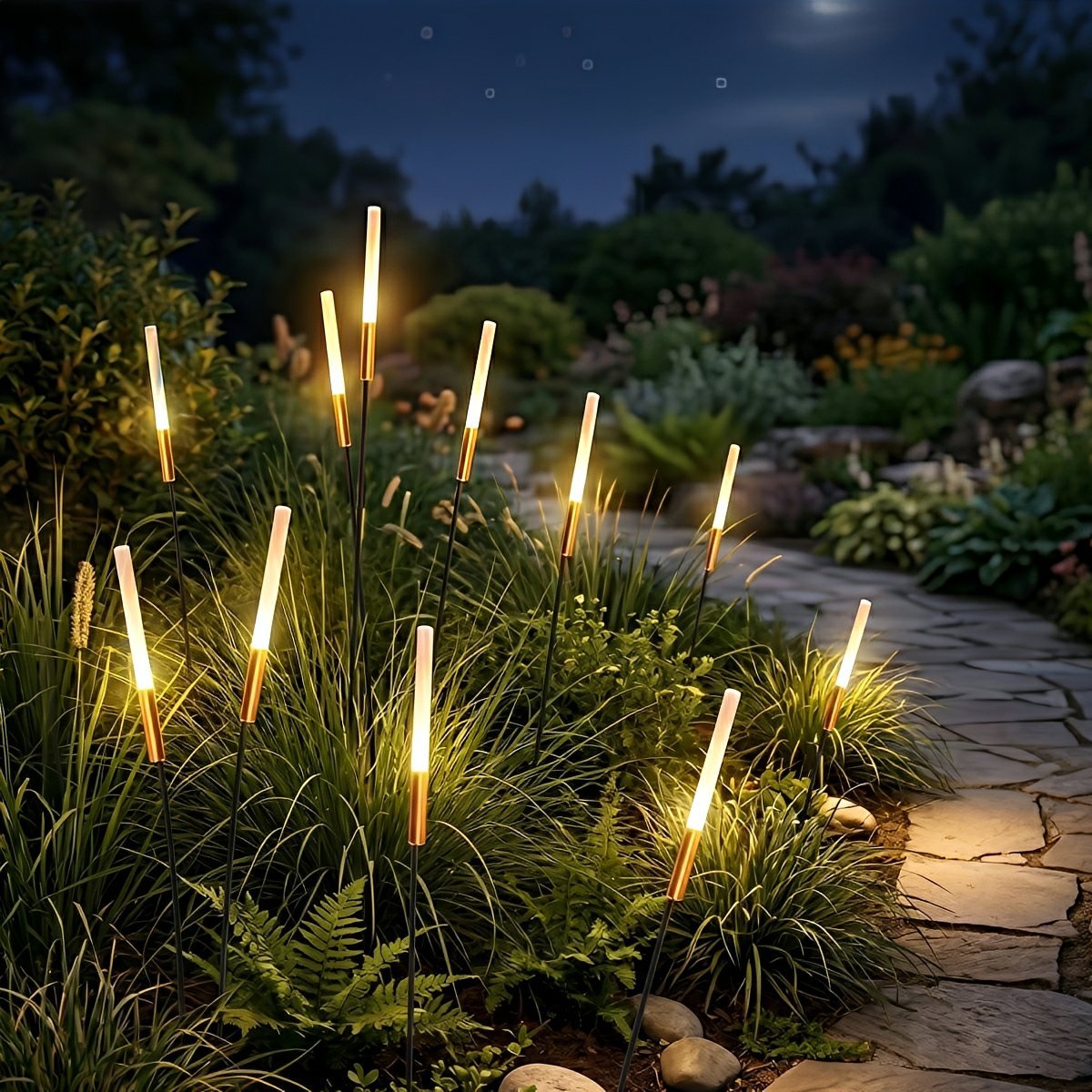 Solar Reed Shaped LED Landscape Lights for Garden