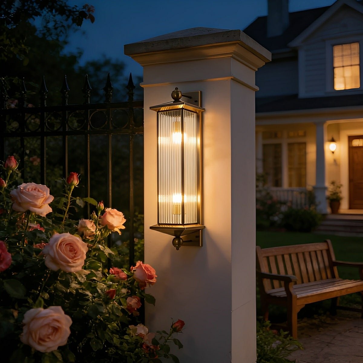 Waterproof Rustic Copper Outdoor LED Porch Wall Lights - Flyachilles