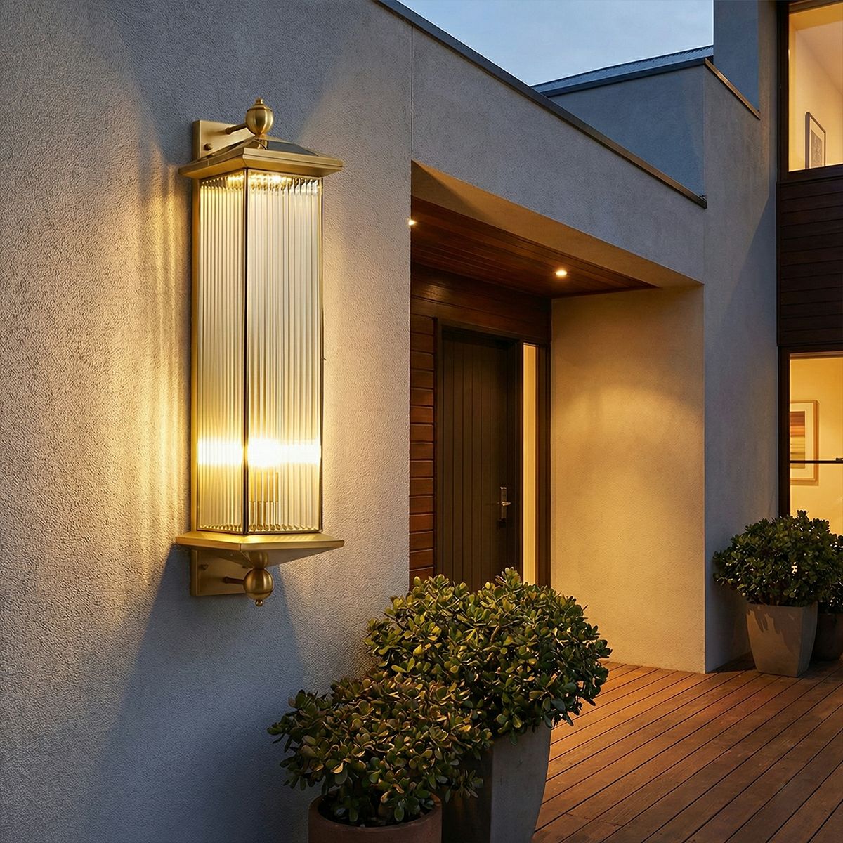 Waterproof Rustic Copper Outdoor LED Porch Wall Lights - Flyachilles