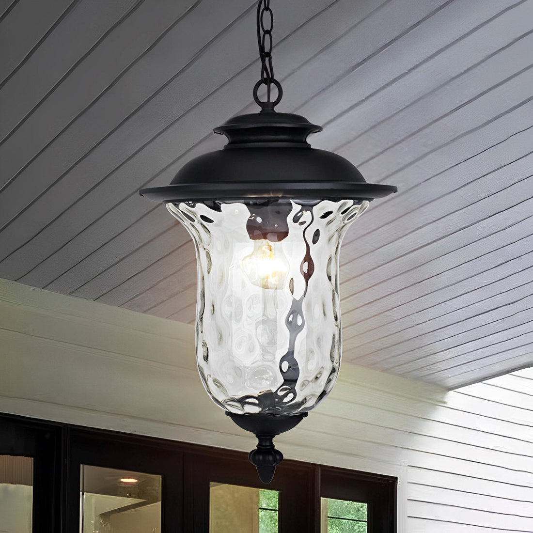 Waterproof Rustic Modern Outdoor Hanging Lantern Pendant Lights - Flyachilles