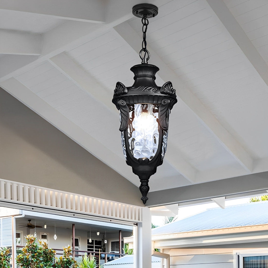Waterproof Rustic Modern Outdoor Pendant Lights Hanging Lantern - Flyachilles