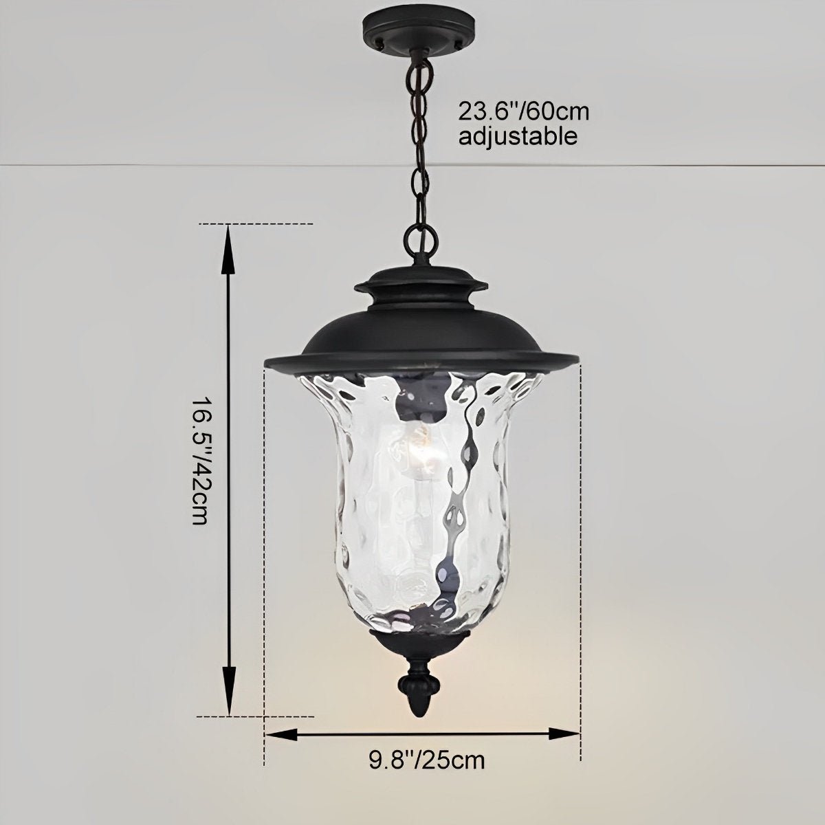 Waterproof Rustic Outdoor Hanging Lantern Pendant Lights - Flyachilles