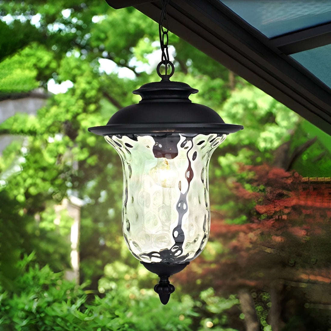 Waterproof Rustic Outdoor Hanging Lantern Pendant Lights - Flyachilles