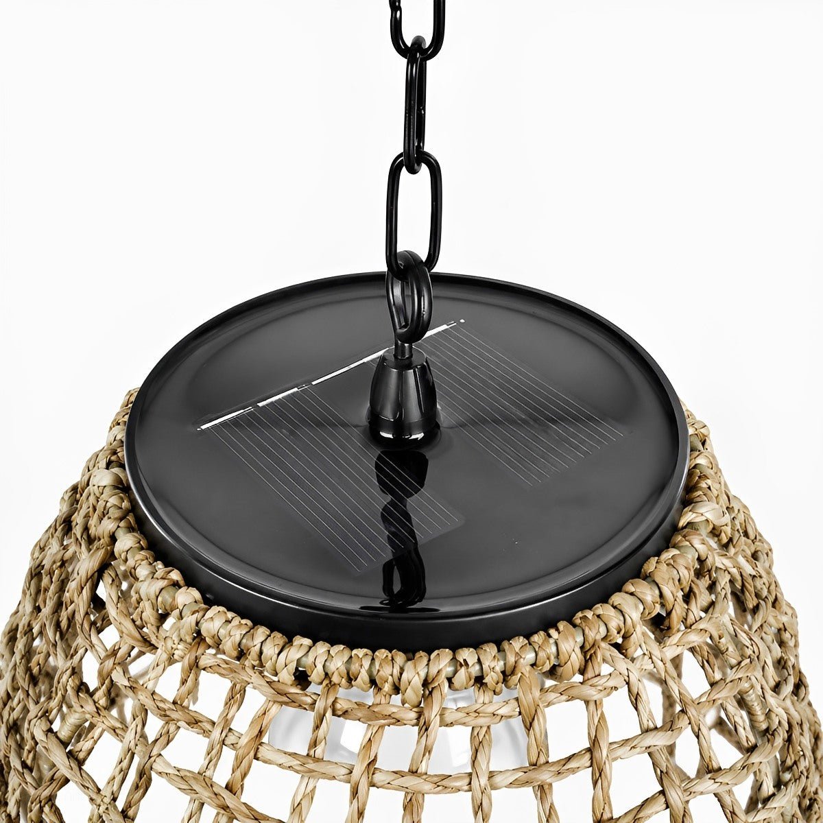 Waterproof Solar Bell Rattan Outdoor Lanterns Pendant Lights - Flyachilles