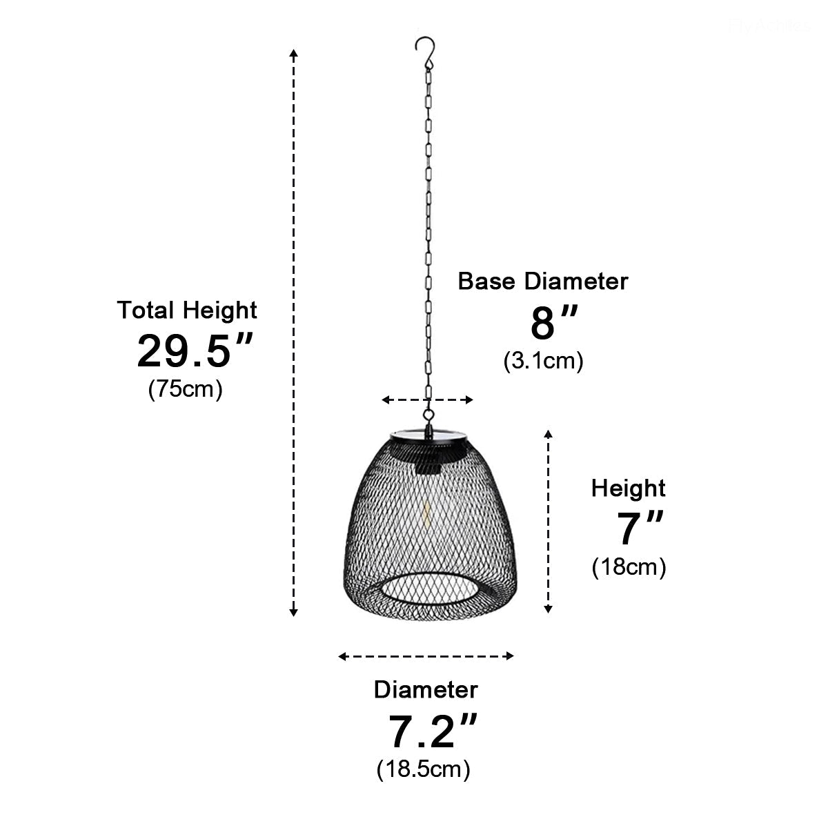 Waterproof Solar Bell Rattan Outdoor Lanterns Pendant Lights - Flyachilles