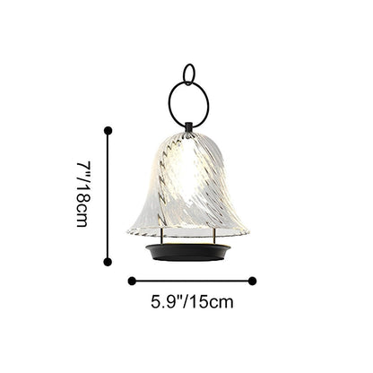 Waterproof Solar Bell Shape Outdoor Hanging Lights for Porch Garden - Flyachilles