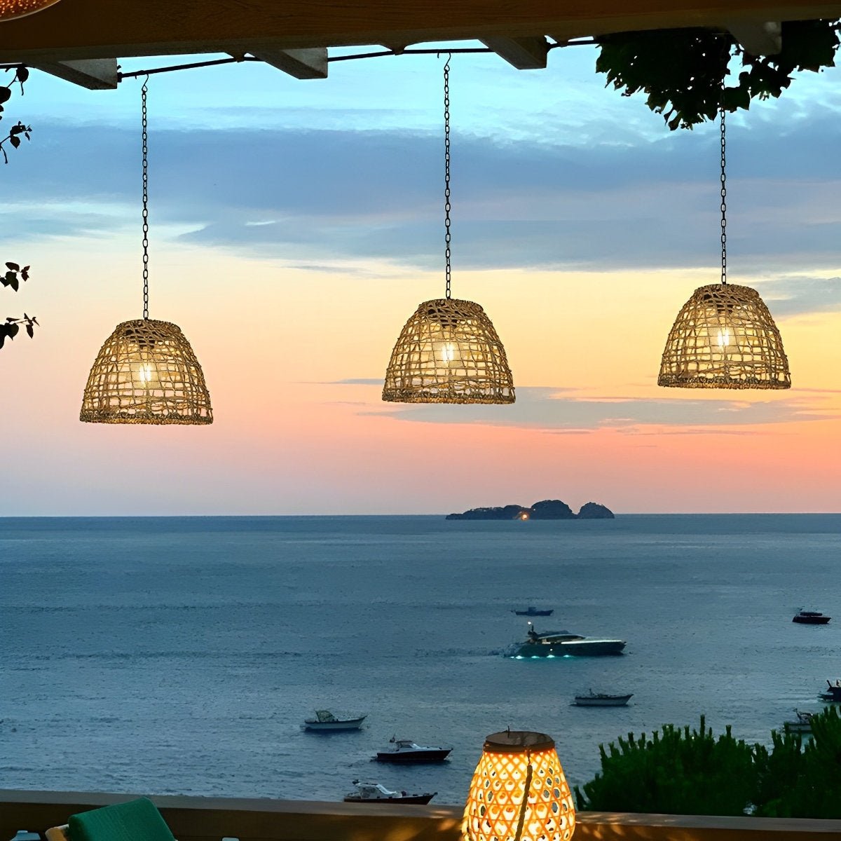 Waterproof Solar Bell Shaped Outdoor Lanterns Pendant Lights - Flyachilles