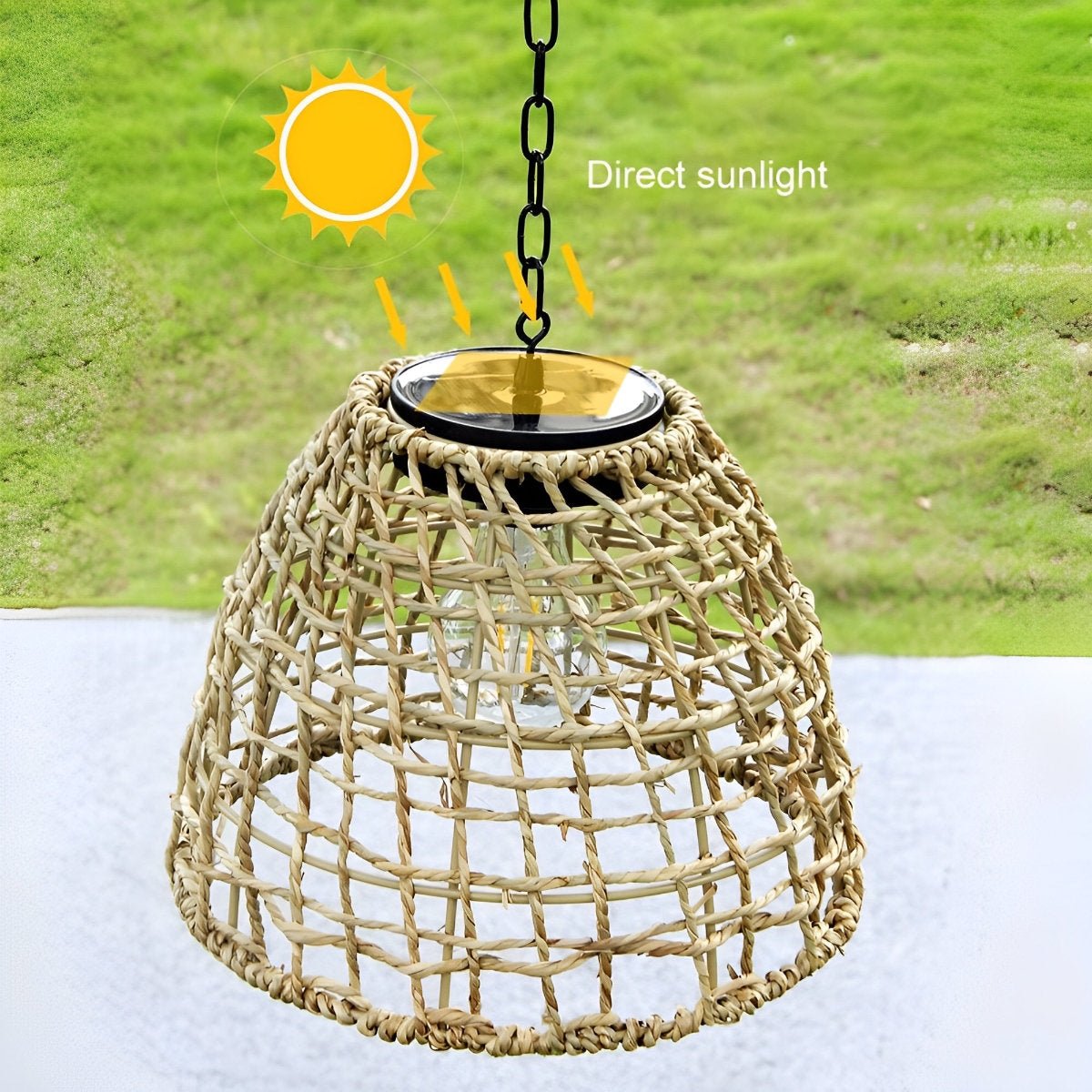 Waterproof Solar Bell Shaped Outdoor Lanterns Pendant Lights - Flyachilles