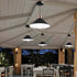 Waterproof Solar Classic Conical Shade LED Pendant Light Hanging Lights - Flyachilles