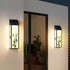 Waterproof Solar Enamel Ice Cracked Glass Outdoor Wall Lights - Flyachilles