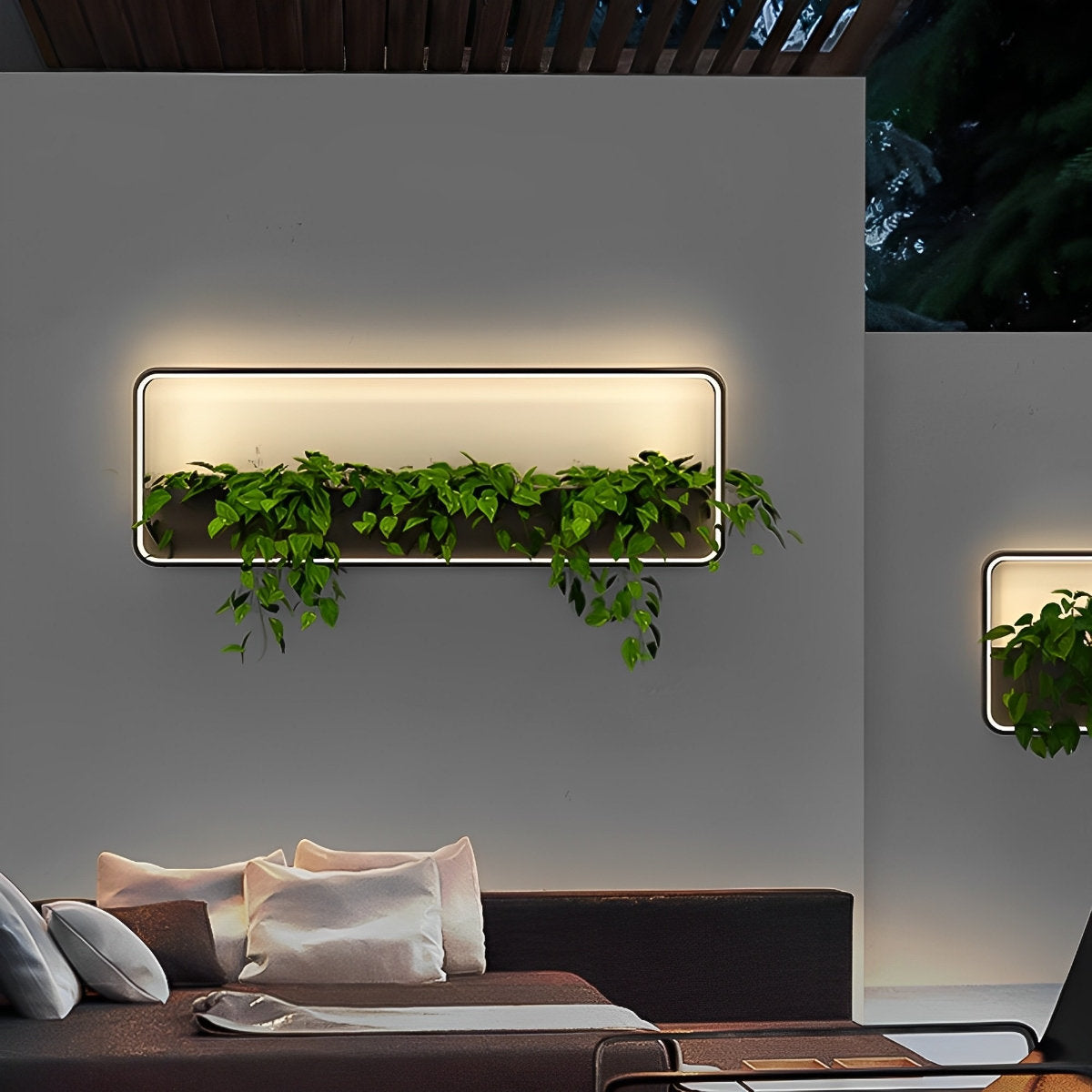 Waterproof Solar LED Outdoor Wall Light Plants Pot - Flyachilles