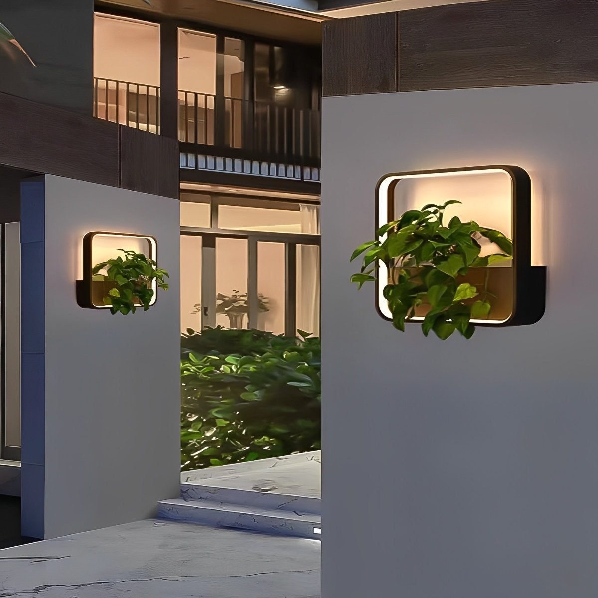 Waterproof Solar LED Outdoor Wall Light Plants Pot - Flyachilles