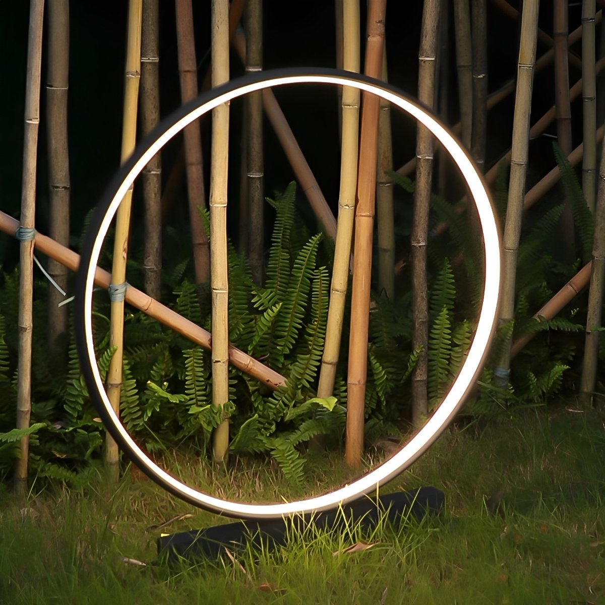 Waterproof Solar LED Ring Outdoor Lawn Landscape Lights - Flyachilles