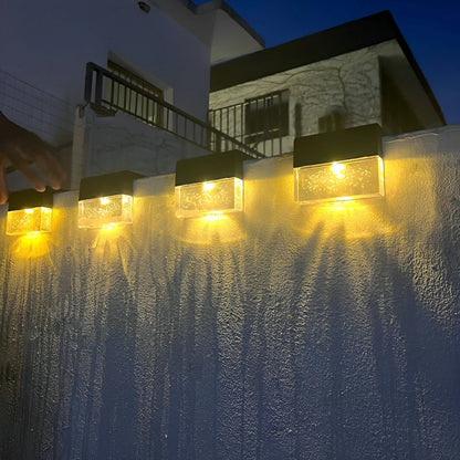 Waterproof Solar Modern Outdoor Fence Wall Lights - Flyachilles