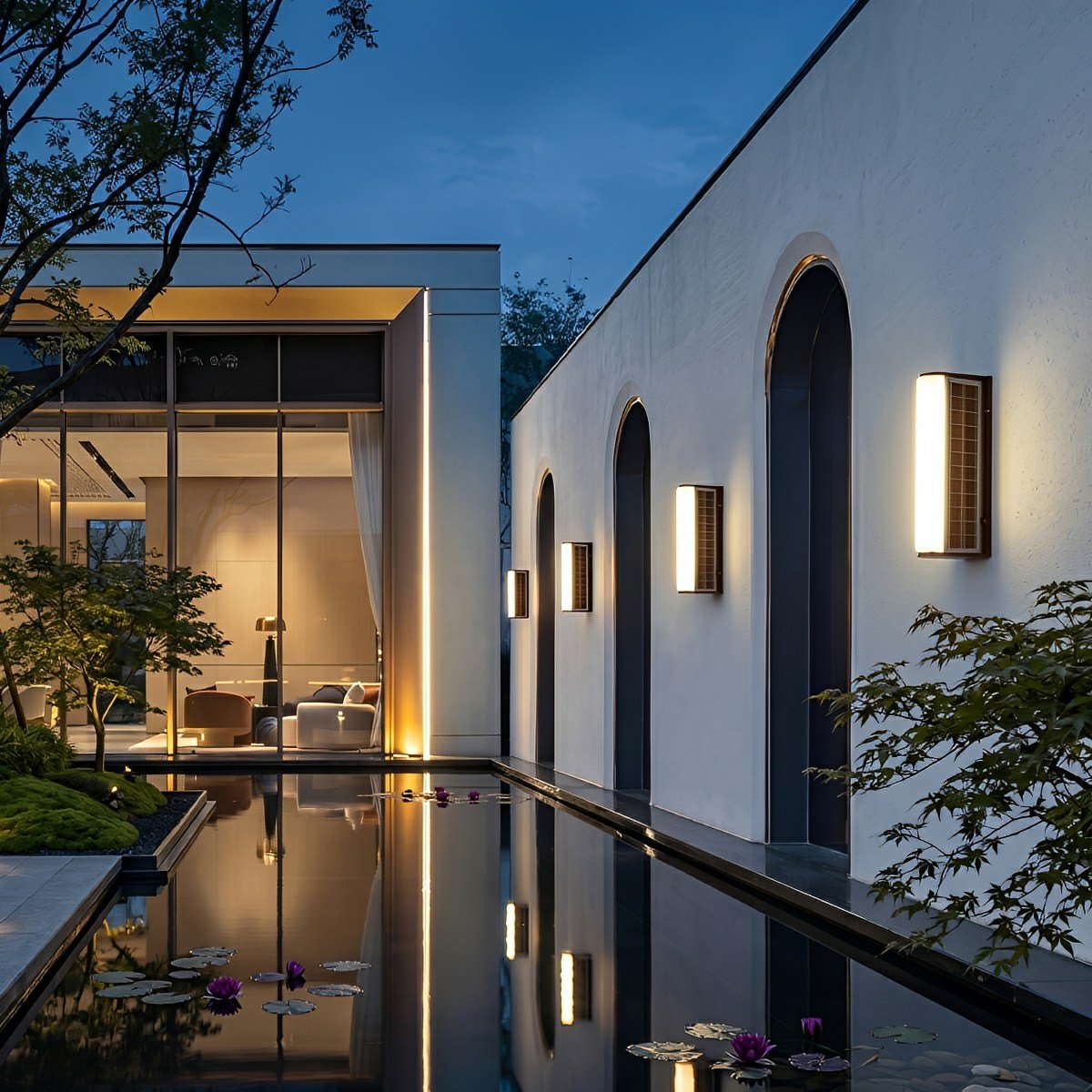 Waterproof Solar Modern Rectangular Minimalist LED Strip Light - Flyachilles