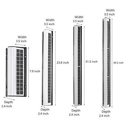 Waterproof Solar Modern Rectangular Minimalist LED Strip Light - Flyachilles