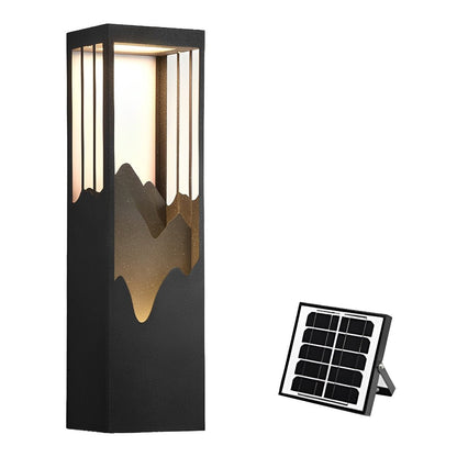 Waterproof Solar Mountain Scenery Led Wall Sconce Garden Wall Light - Flyachilles