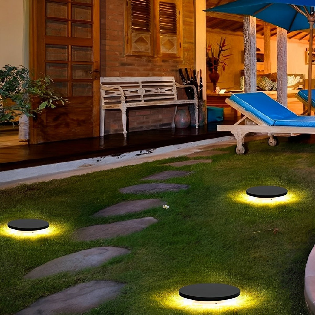 Waterproof Solar Outdoor Grass Light LED Ground Lights for Villa Garden - Flyachilles