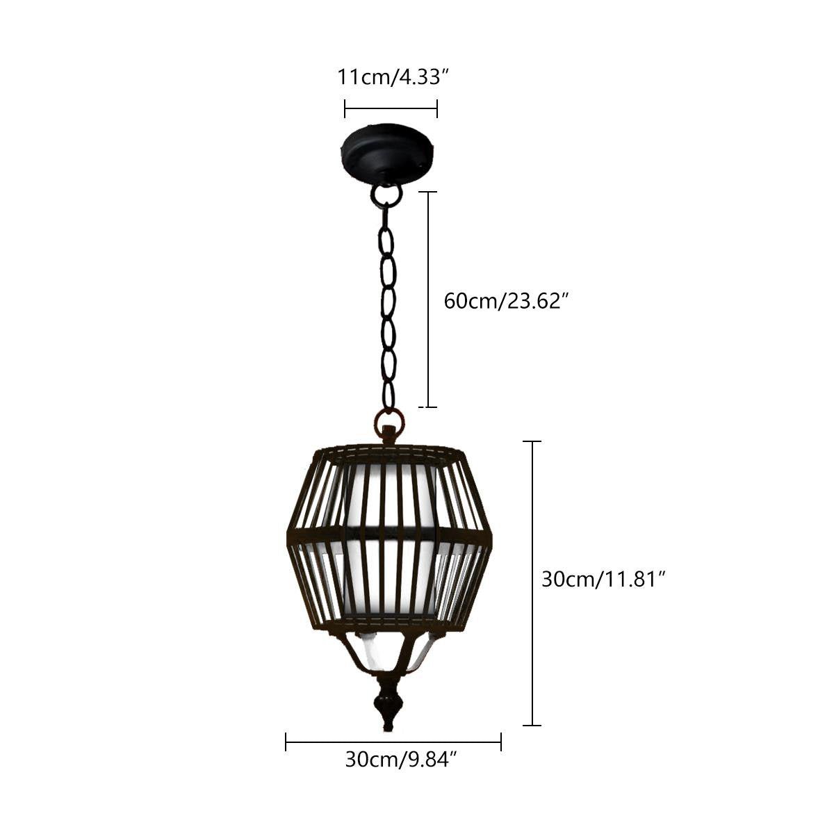 Waterproof Solar Outdoor Lanterns Ceiling Pendant Lights
