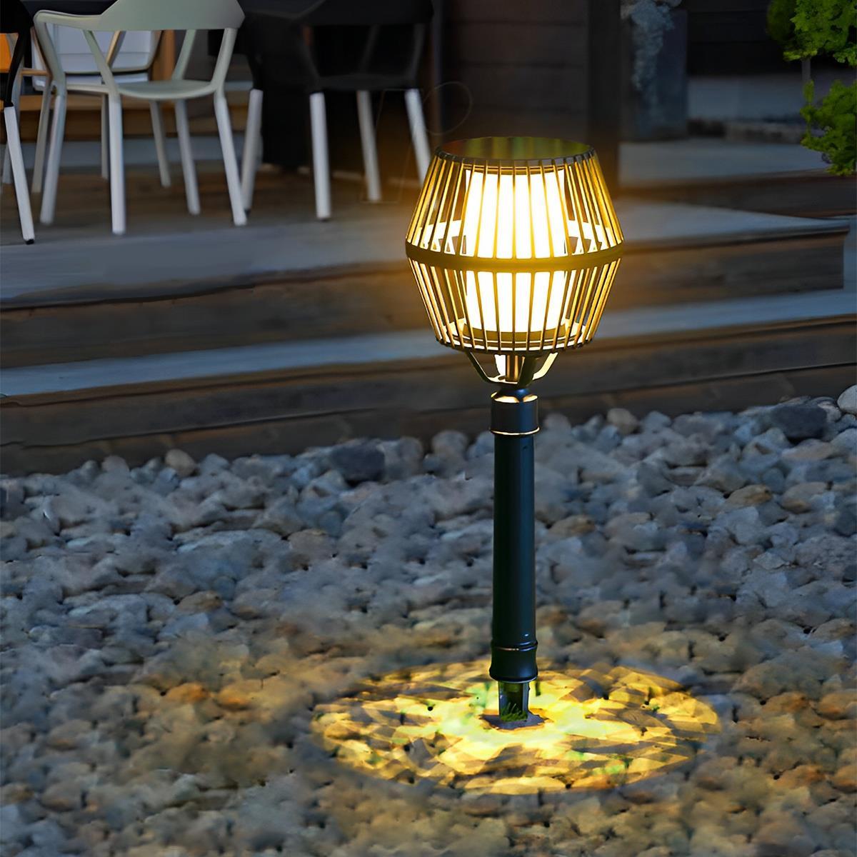 Waterproof Solar Outdoor LED Lawn Landscape Lighting Post Light lantern ...