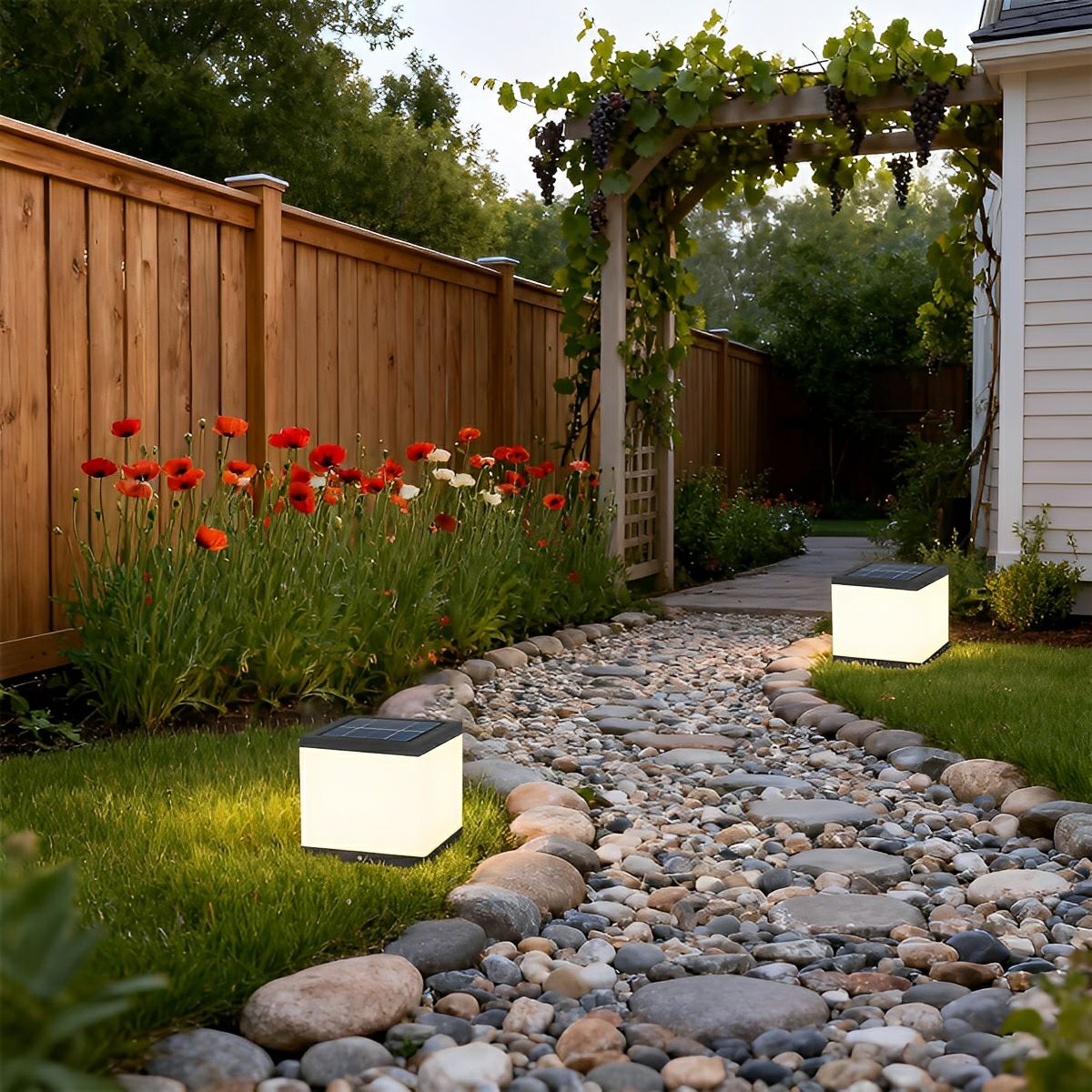 Waterproof Solar Outdoor Square Acrylic Ice Cubes Light - Flyachilles