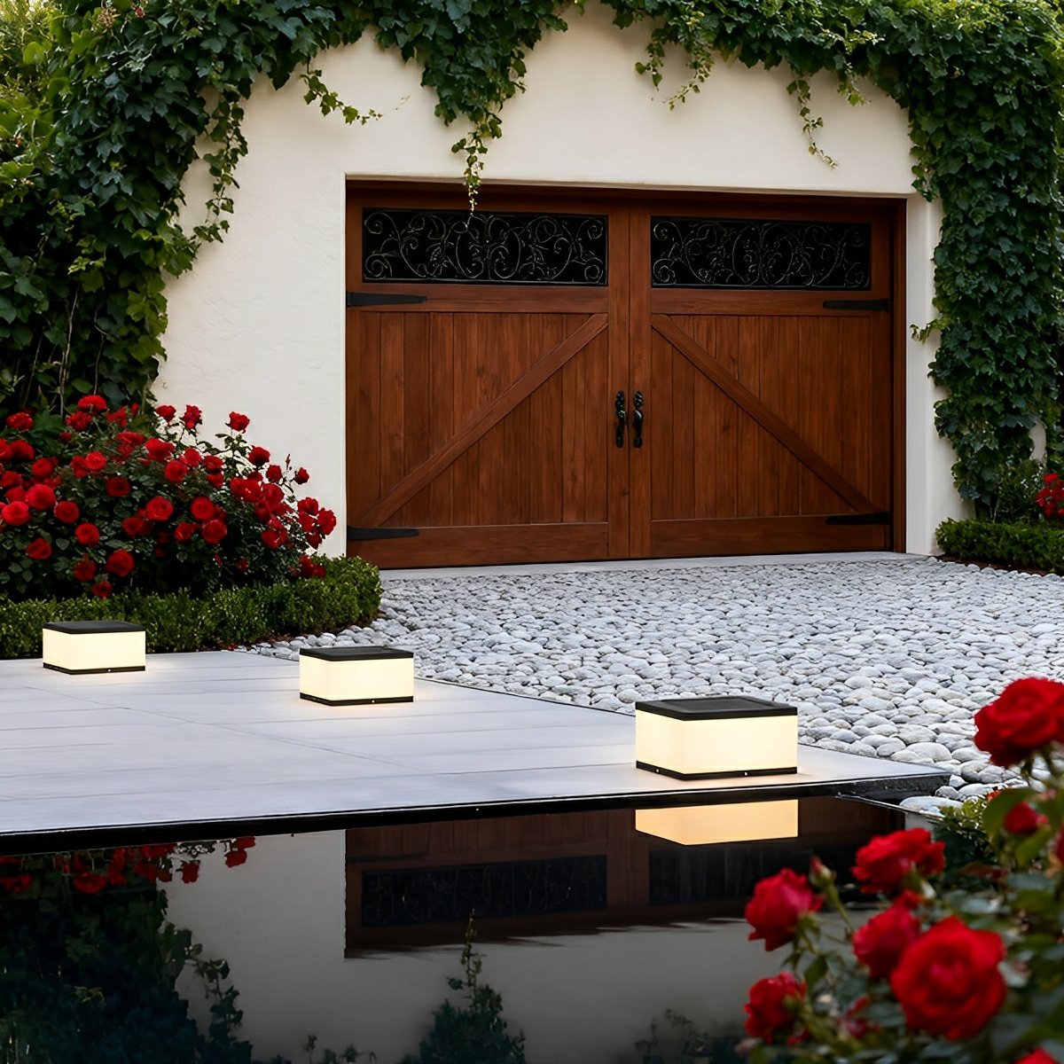 Waterproof Solar Outdoor Square Acrylic Ice Cubes Light - Flyachilles